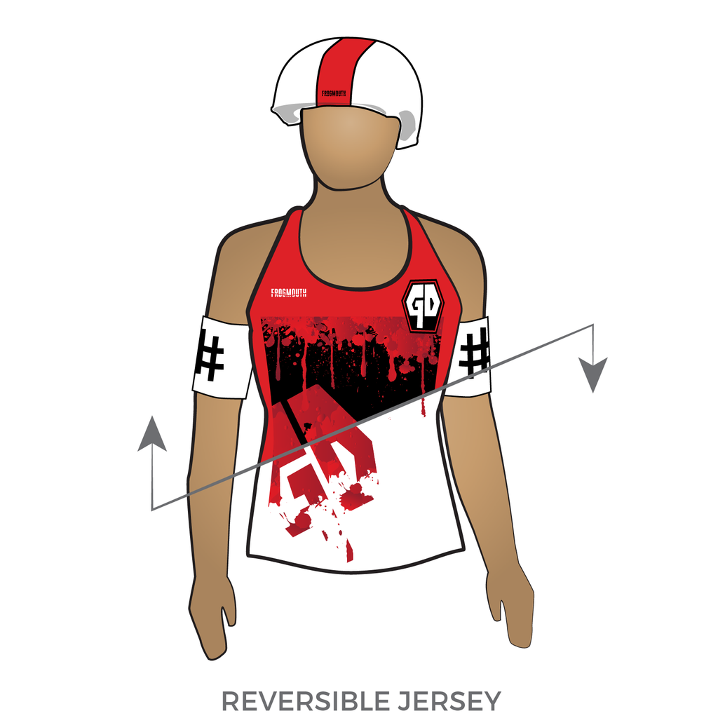 Strawberry City Roller Derby: Reversible Uniform Jersey (RedR