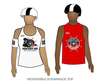 Monterey Bay Roller Derby: Reversible Scrimmage Jersey (White Ash / Red Ash)