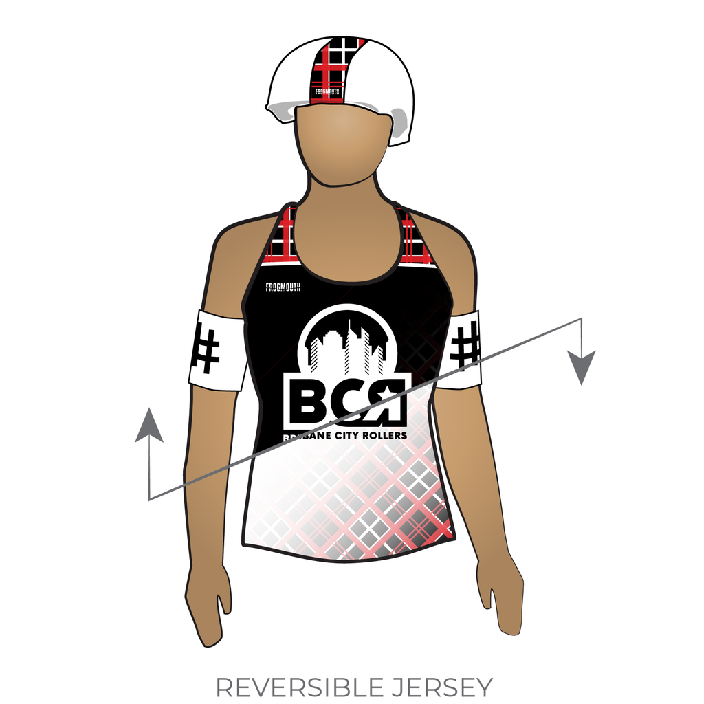 Brisbane City Rollers C Team: Reversible Uniform Jersey (WhiteR/BlackR ...