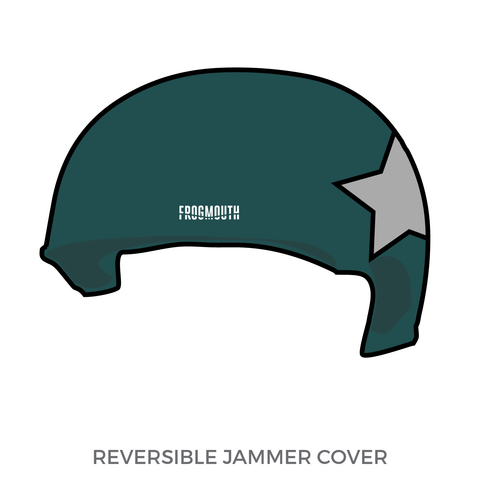 Shoreline Roller Derby Kraken Skulls: Jammer Helmet Cover (Green)