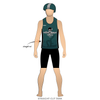 Shoreline Roller Derby Kraken Skulls: Uniform Jersey (Green)