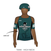 Shoreline Roller Derby Kraken Skulls: Uniform Jersey (Green)