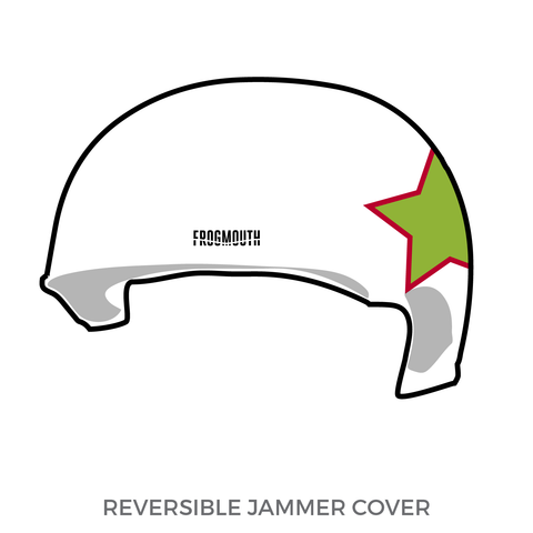 Rose City Rollers Rose Petals Bad Apples: Jammer Helmet Cover (White)