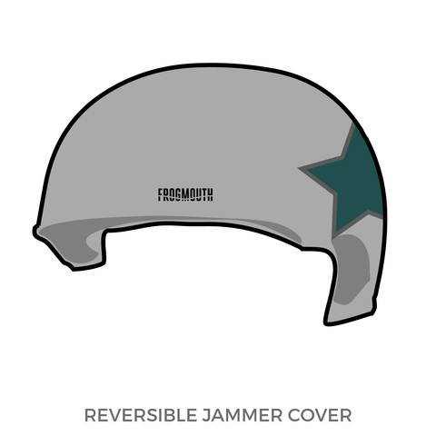 Shoreline Roller Derby Kraken Skulls: Jammer Helmet Cover (Gray)