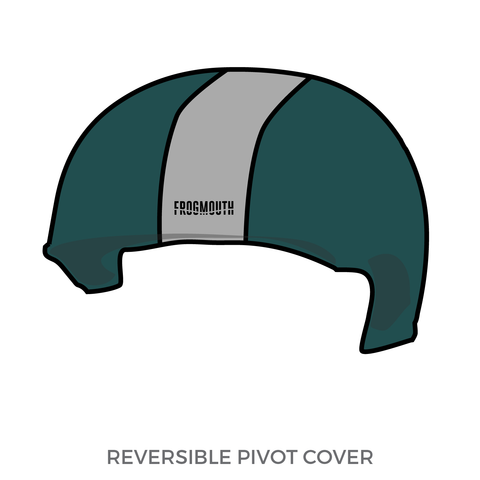 Shoreline Roller Derby Kraken Skulls: Pivot Helmet Cover (Green)