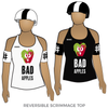 Rose City Rollers Rose Petals Bad Apples: Reversible Scrimmage Jersey (White Ash / Black Ash)