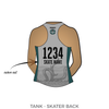 Shoreline Roller Derby Kraken Skulls: Uniform Jersey (Gray)