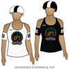 Relentless Roller Derby: Reversible Scrimmage Jersey (White Ash / Black Ash)