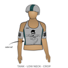 Shoreline Roller Derby Kraken Skulls: Uniform Jersey (Gray)