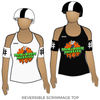 Kansas City Roller Warriors Midtown Misfits: Reversible Scrimmage Jersey (White Ash / Black Ash)