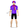 Tilted Thunder Roller Derby A Team: Uniform Jersey (Purple)