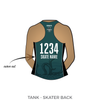 Shoreline Roller Derby Kraken Skulls: Uniform Jersey (Green)