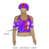 Tilted Thunder Roller Derby A Team: Uniform Jersey (Purple)