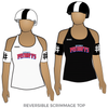 Detroit Roller Derby Detroit Pistoffs: Reversible Scrimmage Jersey (White Ash / Black Ash)