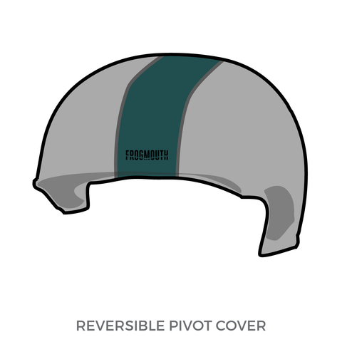 Shoreline Roller Derby Kraken Skulls: Pivot Helmet Cover (Gray)