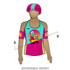 Tragic City Rollers Hot Mess Monsters: Reversible Uniform Jersey (PinkR/BlueR)