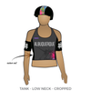Albuquerque Roller Derby: Reversible Uniform Jersey (BlackR/WhiteR)