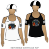 Black Rose Rebellion Junior Roller Derby: Reversible Scrimmage Jersey (White Ash / Black Ash)