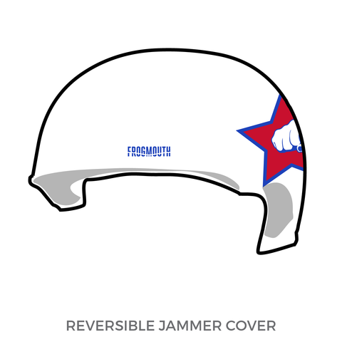 Detroit Roller Derby Detroit Pistoffs: Jammer Helmet Cover (White)