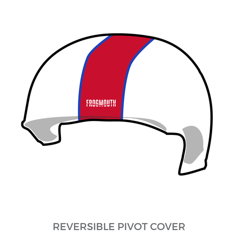 Detroit Roller Derby Detroit Pistoffs: Pivot Helmet Cover (White)