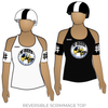 Keystone Roller Derby K-Bees Junior Roller Derby: Reversible Scrimmage Jersey (White Ash / Black Ash)