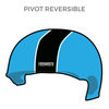 Molly Rogers Rollergirls: Two pairs of 1-Color Reversible Helmet Covers