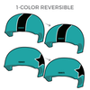 Music City Rollers: Two pairs of 1-Color Reversible Helmet Covers