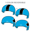 NOVA Roller Derby: Two Pairs of 1-Color Reversible Helmet Covers