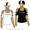 Okinawa Roller Derby Home Teams: Reversible Scrimmage Jersey (White Ash / Black Ash)