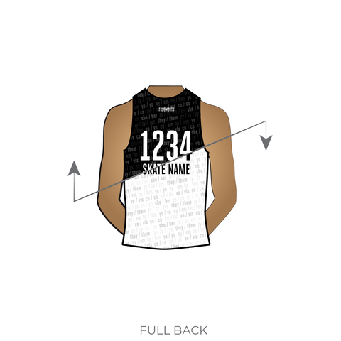 New Jersey Roller Derby: Reversible Scrimmage Jersey (White Ash / Blac –  Frogmouth