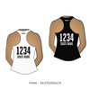 Night Mares Roller Derby: Reversible Scrimmage Jersey (White Ash / Black Ash)