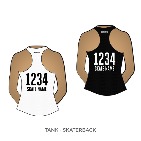 New Jersey Roller Derby: Reversible Scrimmage Jersey (White Ash / Blac –  Frogmouth