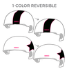 Rat City Roller Derby Throttle Rockets: Two pairs of 1-Color Reversible Helmet Covers