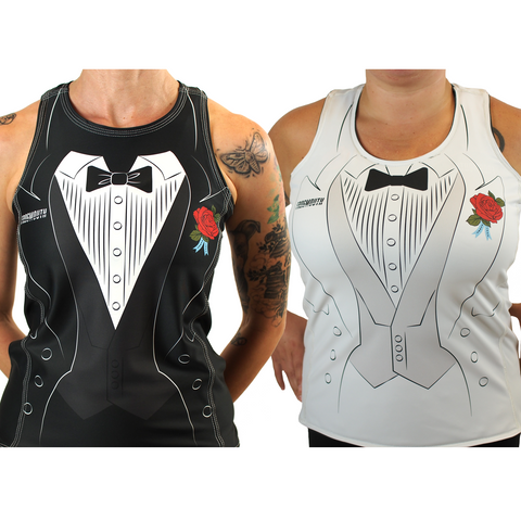Roller Derby Formal Wear: Reversible Scrimmage Jersey (Black Tuxedo/Wh –  Frogmouth